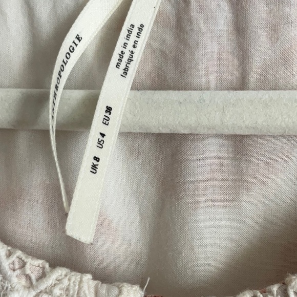 Anthropologie Yellow and Pink Ruffled Sundress - Picture 4 of 9